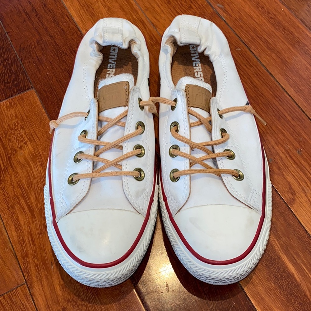White Slip On Converse